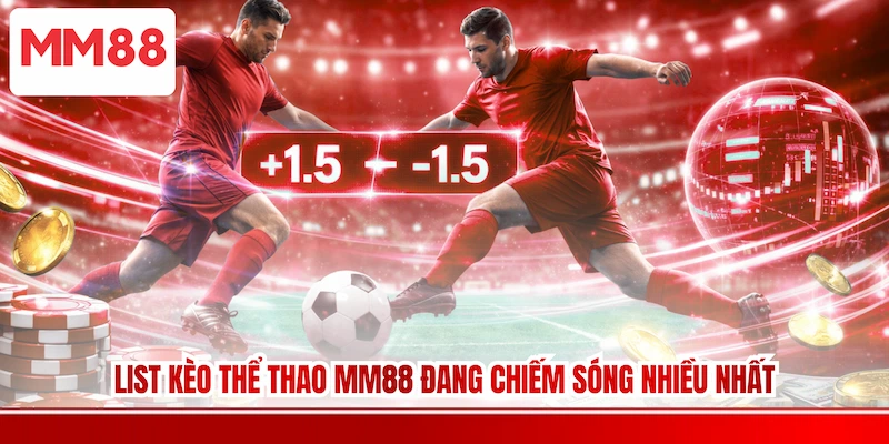 List kèo Thể thao MM88 đang chiếm sóng nhiều nhất
